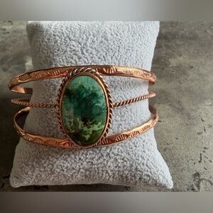 Copper Turquiose Cuff Bracelet